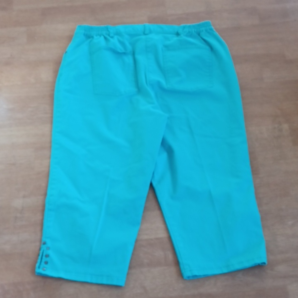 Ruby Rd Favorites Capris 2 Pair Orange , Aqua Women's Size 12 - Picture 7 of 8